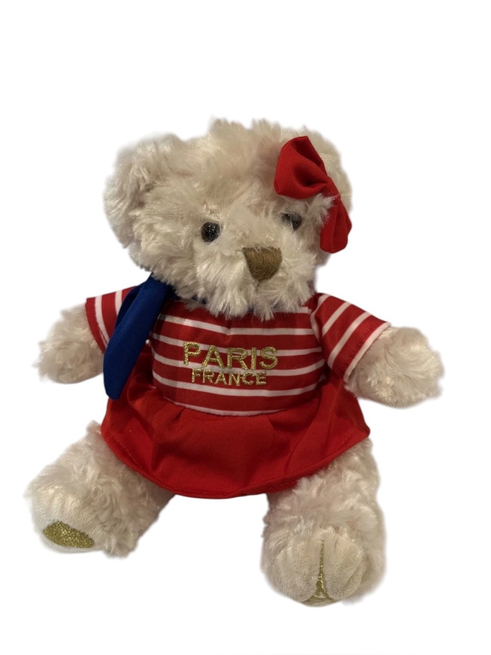 Keel Toys Elsa Teddy Bear Paris France Souvenir Plush Sailor Skirt 13in.